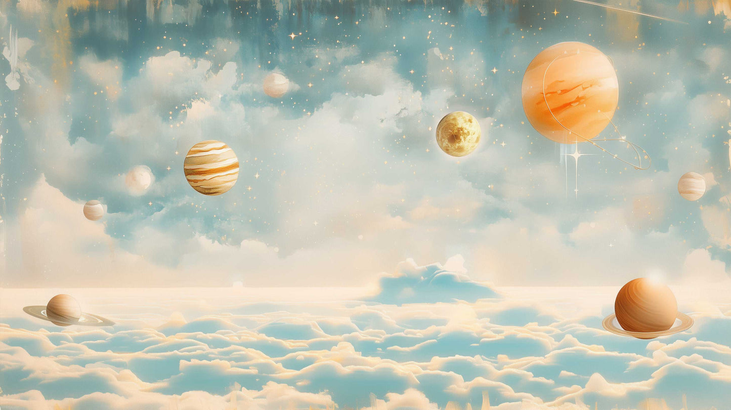 Planeten blauw