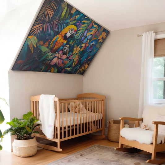 Regenwoud papegaai collage