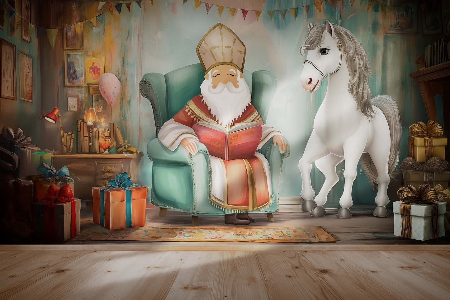 Sint en Paard collage