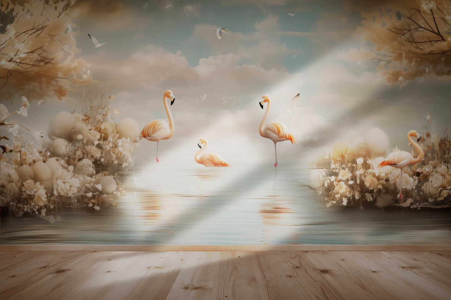 Flamingo golden hour