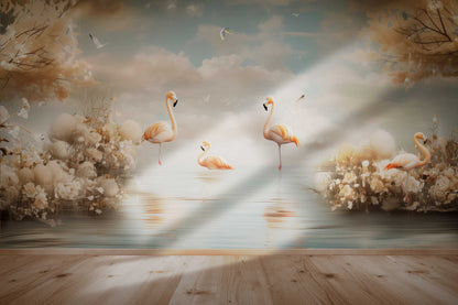 Flamingo golden hour