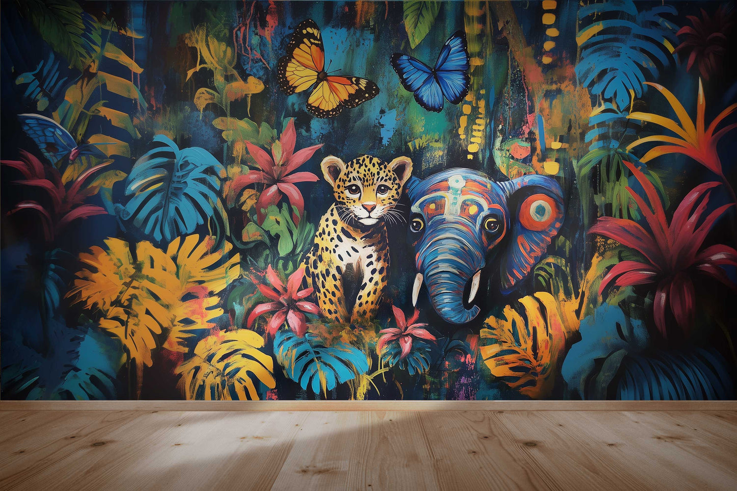 Regenwoud olifant collage