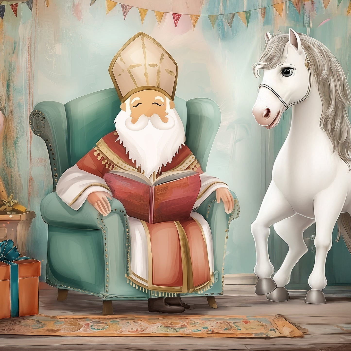 Sint en Paard collage